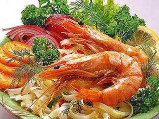 shrimp with herbs to increase strength