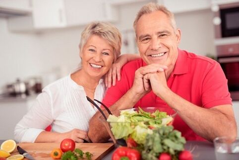 Vegetable salad to increase potency after 60