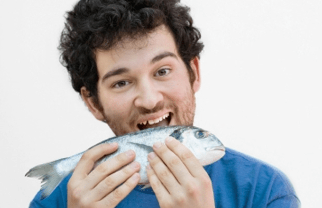 Fish and fish food is an important part of a male diet