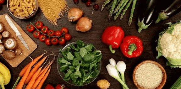 A healthy person's diet